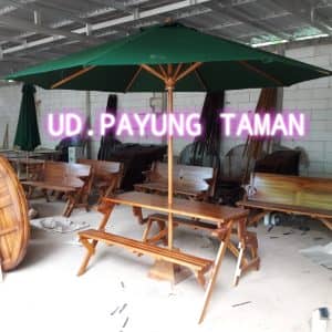 Set meja magic payung