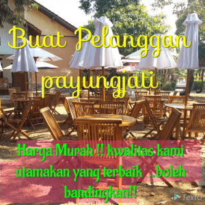 Set Payung Kafe Taman dan Resto