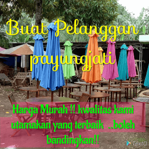 Meja dan Payung jati